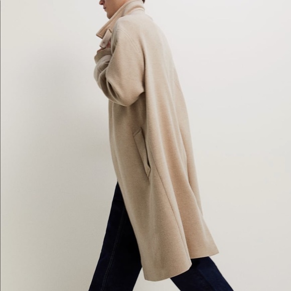 BRAND NEW ZARA Textured WEAVE COAT size M - Picture 3 of 9